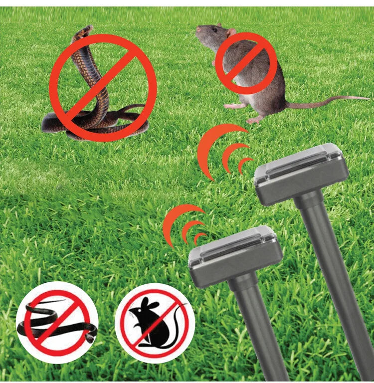 Solar-Powered Ultrasonic Snake and Pest Repeller – Effective Device for the Garden