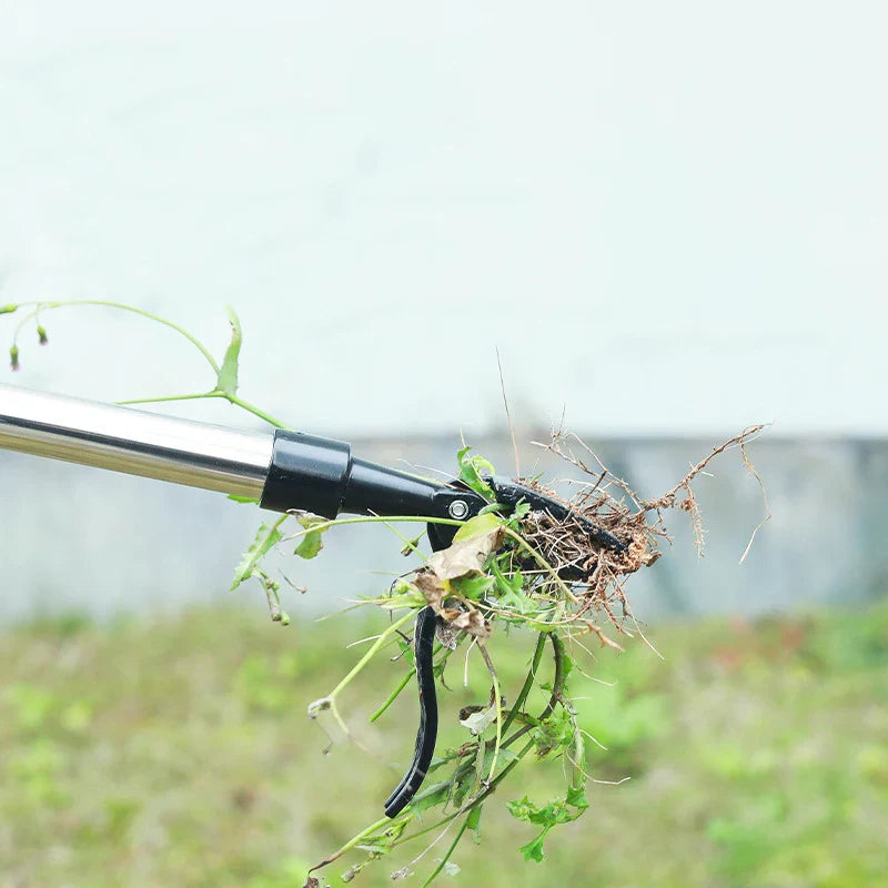 Weed Puller Without Bending – Ergonomic Root Remover with Shovel Clip for Easy Gardening