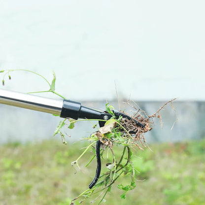 Weed Puller Without Bending – Ergonomic Root Remover with Shovel Clip for Easy Gardening