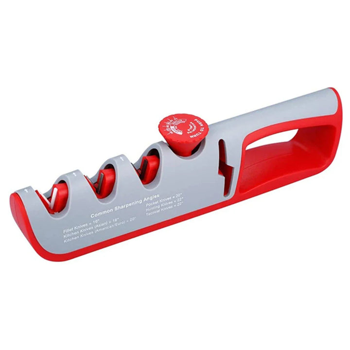 Professional 4-in-1 Knife Sharpener with Adjustable Angle and Sharpening System