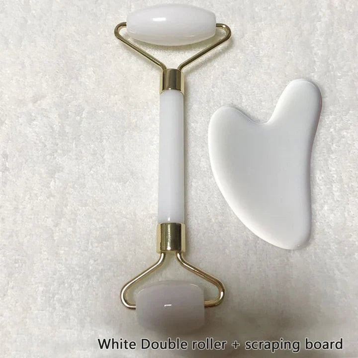 Massage Scraper and Facial Roller for Firming Skincare