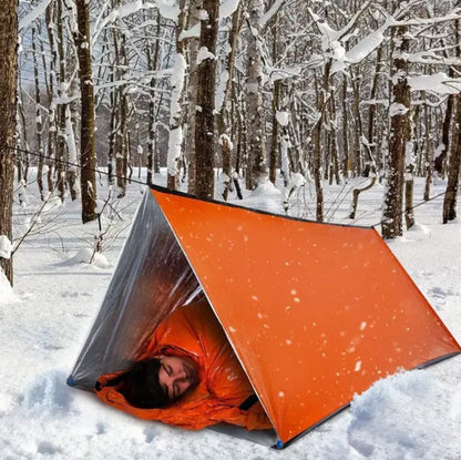2-Person Survival Tent With Thermal Insulation For Outdoor Activities And Extreme Weather Conditions