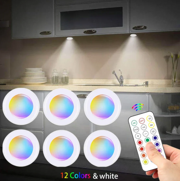 RGB LED Under Cabinet Light Strip with Remote Control