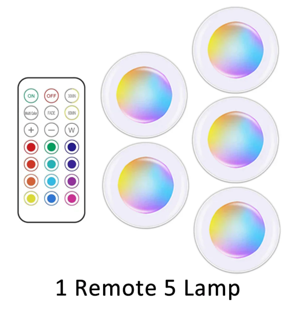 RGB LED Under Cabinet Light Strip with Remote Control