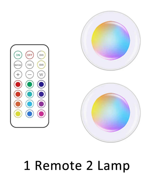 RGB LED Under Cabinet Light Strip with Remote Control