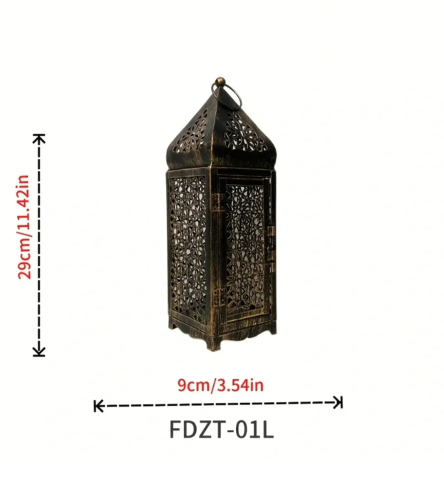 Rustic Vintage-Style Lantern – Bronze Lantern for a Cozy Atmosphere