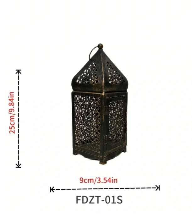 Rustic Vintage-Style Lantern – Bronze Lantern for a Cozy Atmosphere