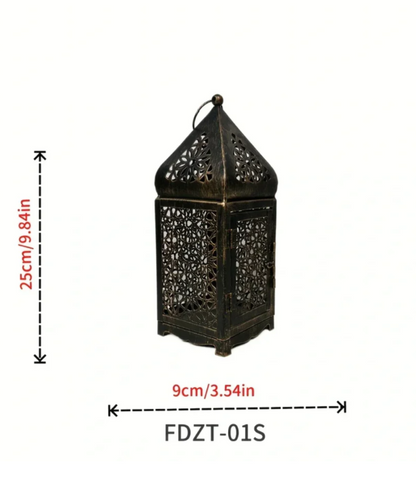 Rustic Vintage-Style Lantern – Bronze Lantern for a Cozy Atmosphere