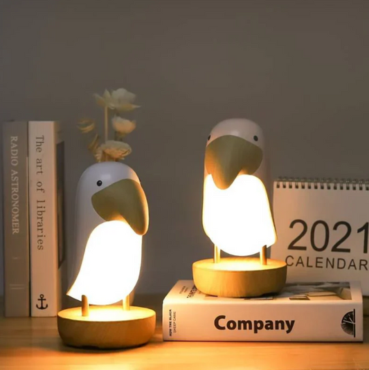 Bird Design LED Night Light with Rechargeable Battery