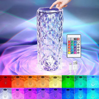 LED Crystal Lamp with Breathing Light Effect for Ambient Lighting
