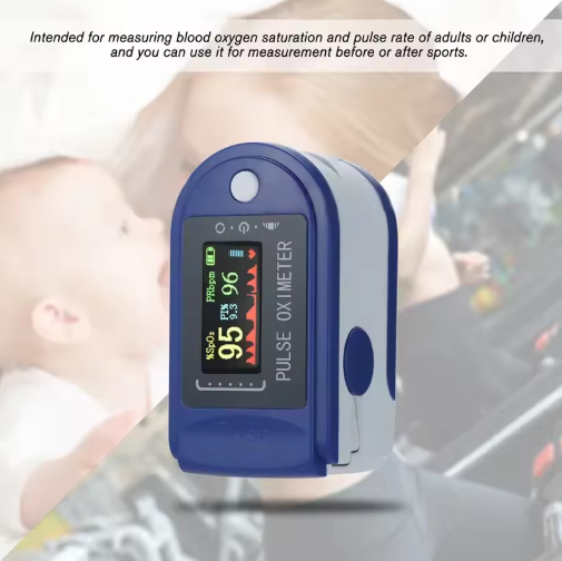 Finger Pulse Oximeter with OLED Display for Precise Oxygen Measurement and Pulse Monitoring