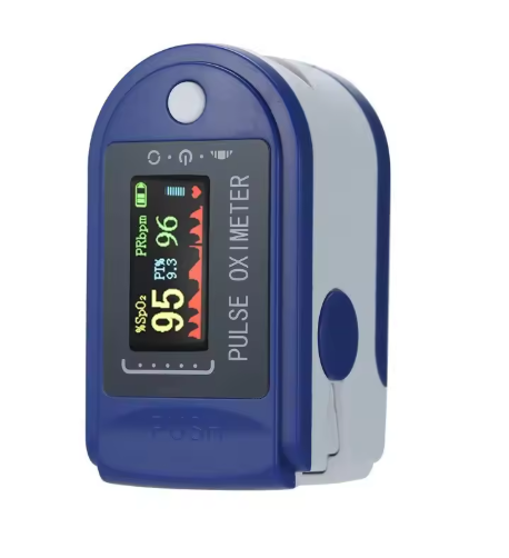 Finger Pulse Oximeter with OLED Display for Precise Oxygen Measurement and Pulse Monitoring
