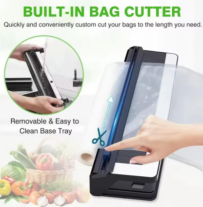 Multifunctional 8-in-1 Vacuum Sealer with Foil Cutter and Fresh-Keeping Function