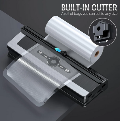 Multifunctional 8-in-1 Vacuum Sealer with Foil Cutter and Fresh-Keeping Function