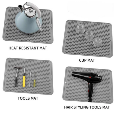 Heat-Resistant Silicone Drip Mat for the Kitchen