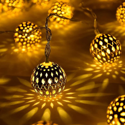 Solar String Lights in Oriental Design