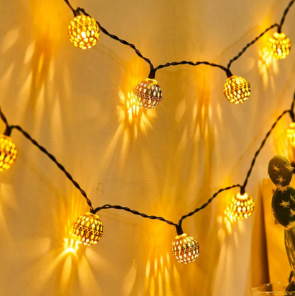 Solar String Lights in Oriental Design