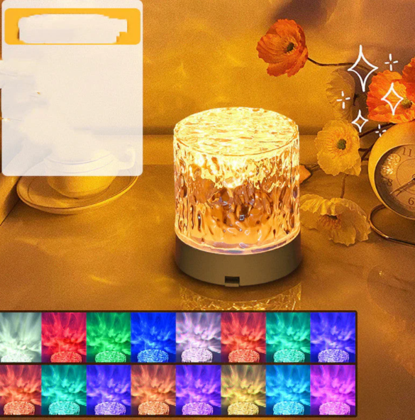Color-Changing LED Table Lamp with Remote Control