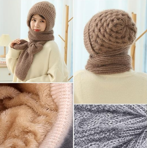 Winter Beanie Scarf for Ultimate Protection