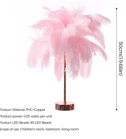 Elegant Feather Lamp for Modern Interiors