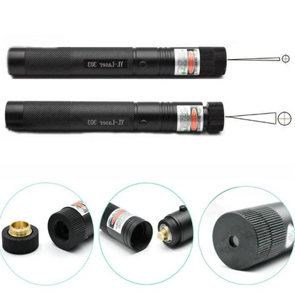 High-Power Laser Pointer 303 with Green and Red Beam for Long-Distance Use