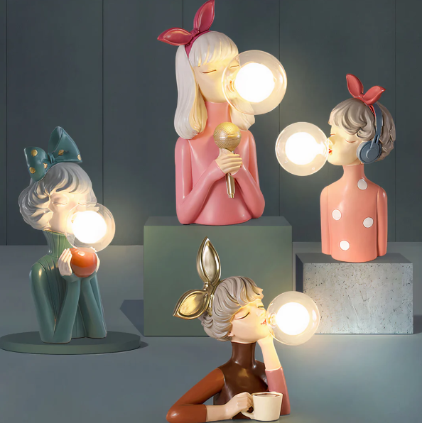 Creative Lamp with Bubble Gum Design