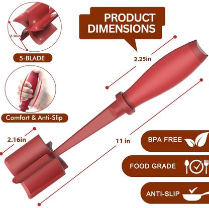 Practical Meat Chopper for Hot Pans
