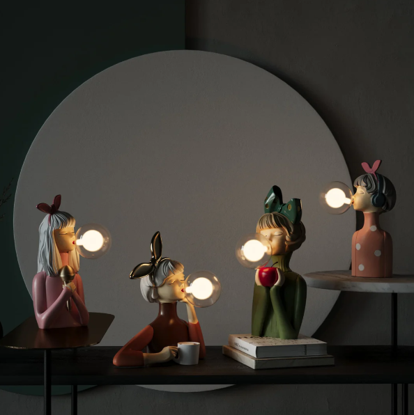 Creative Lamp with Bubble Gum Design