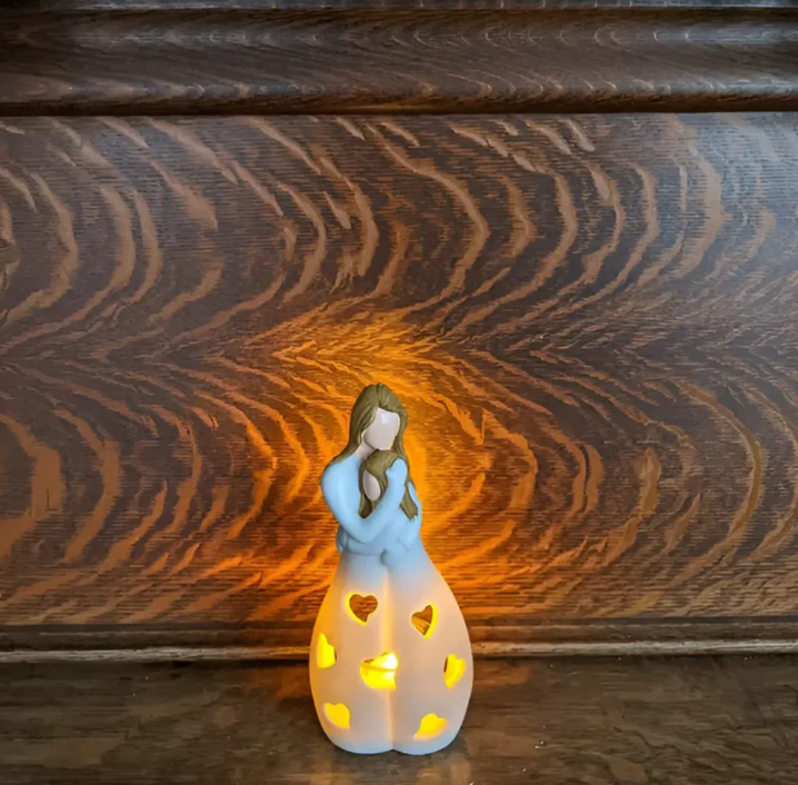 Decorative Candle Holder for Mother and Child
