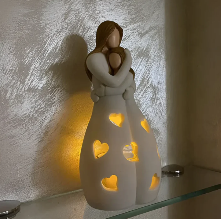 Decorative Candle Holder for Mother and Child
