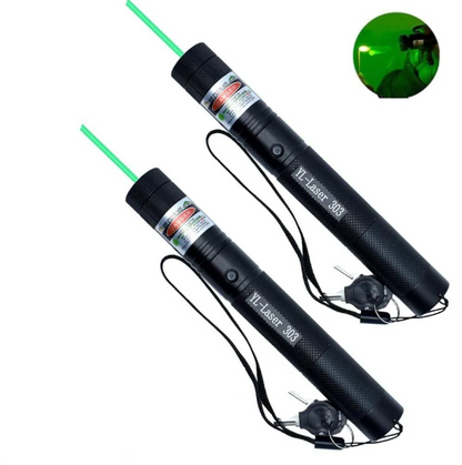 High-Power Laser Pointer 303 with Green and Red Beam for Long-Distance Use