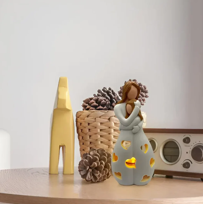 Decorative Candle Holder for Mother and Child