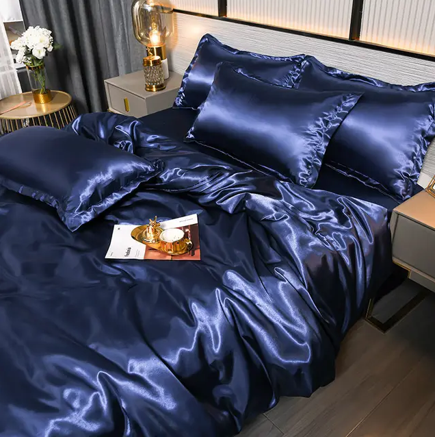 High-Quality Uni Satin Bedding Set for Comfort and Style