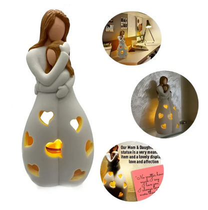 Decorative Candle Holder for Mother and Child