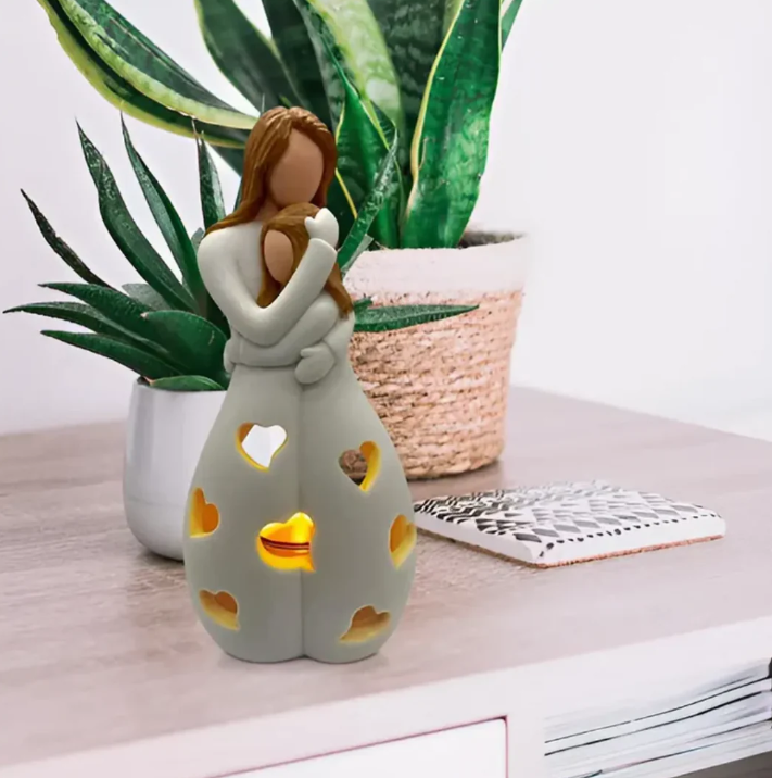 Decorative Candle Holder for Mother and Child