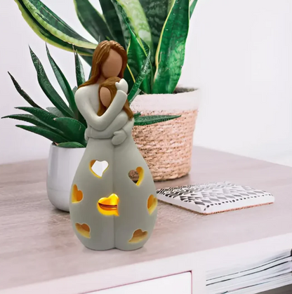 Decorative Candle Holder for Mother and Child