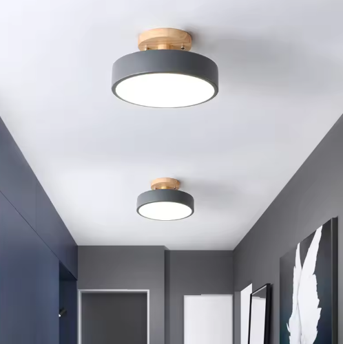 Nordic LED Ceiling Light with Modern Design and Gold Accent Lighting