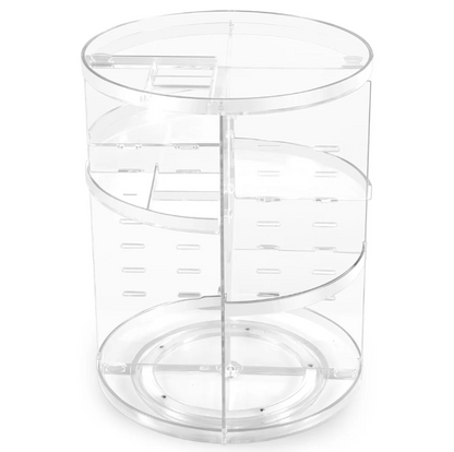 360° Rotating Makeup Organizer – Practical Storage Stand for Cosmetics