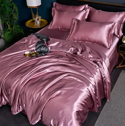 High-Quality Uni Satin Bedding Set for Comfort and Style