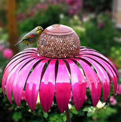 Flower-Shaped Bird Feeder for the Garden