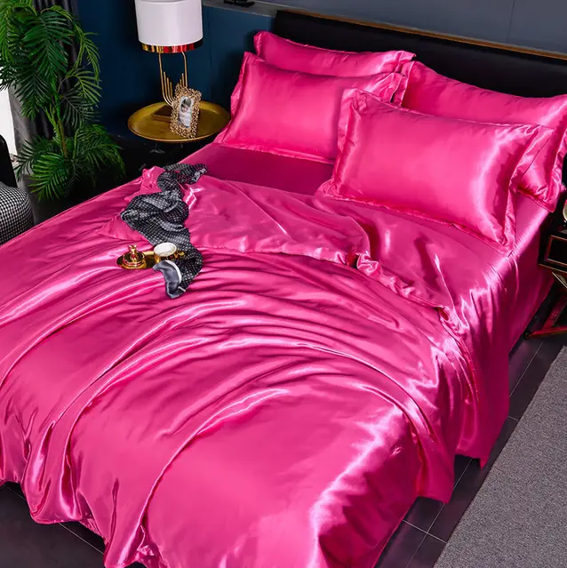 High-Quality Uni Satin Bedding Set for Comfort and Style