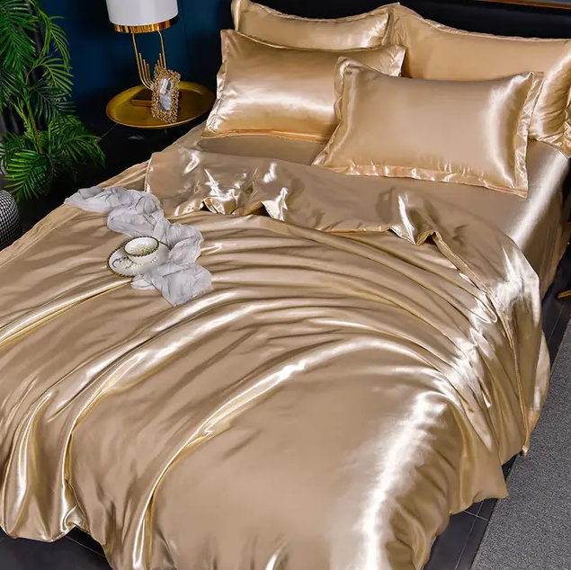 High-Quality Uni Satin Bedding Set for Comfort and Style