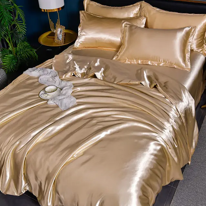High-Quality Uni Satin Bedding Set for Comfort and Style