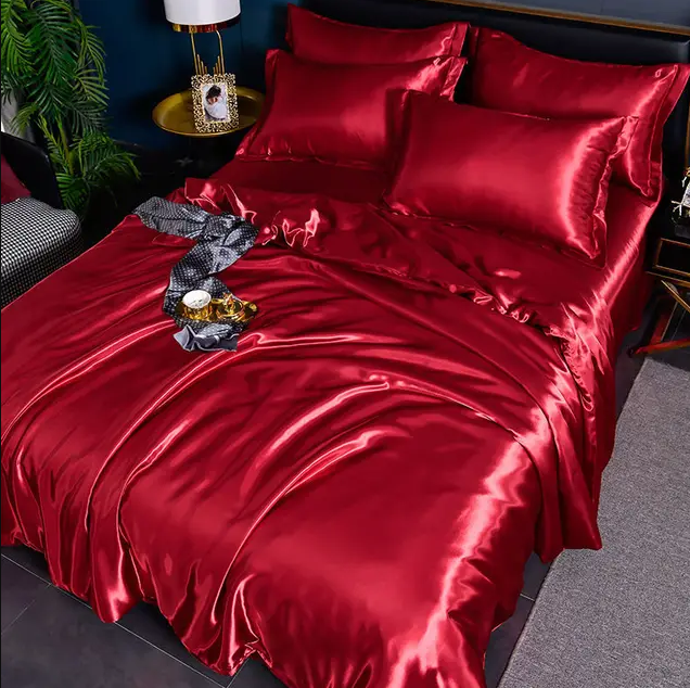 High-Quality Uni Satin Bedding Set for Comfort and Style