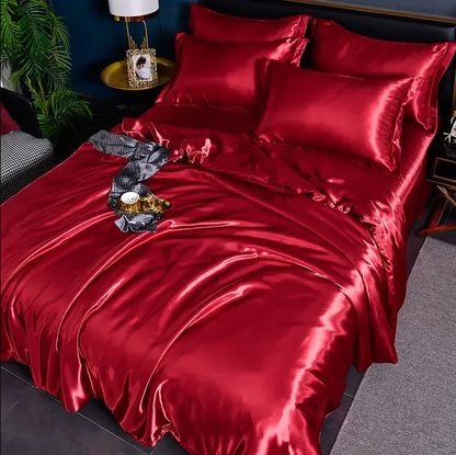 High-Quality Uni Satin Bedding Set for Comfort and Style