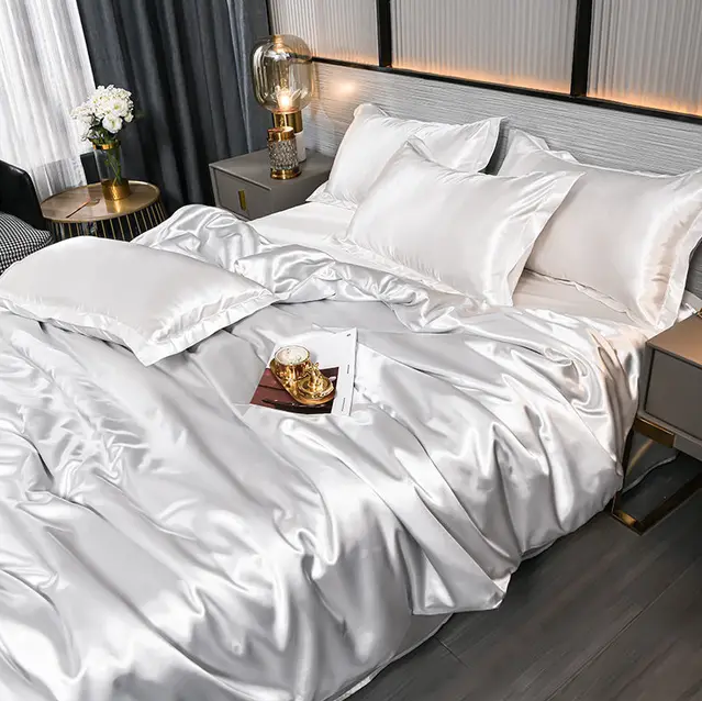 High-Quality Uni Satin Bedding Set for Comfort and Style