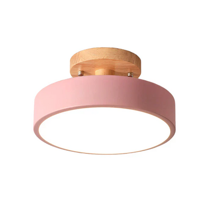 Nordic LED Ceiling Light with Modern Design and Gold Accent Lighting