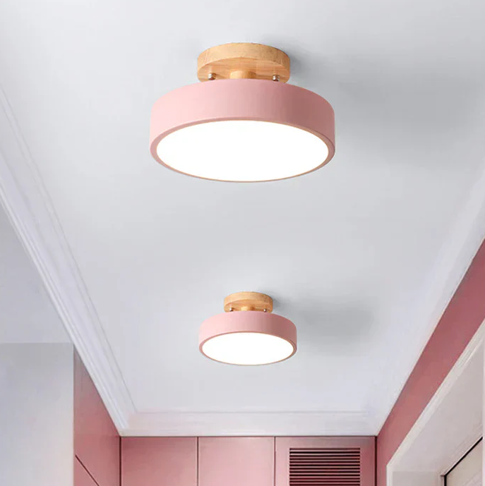Nordic LED Ceiling Light with Modern Design and Gold Accent Lighting