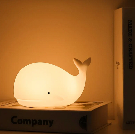 Night Light Whale with Color Change for a Relaxing Atmosphere