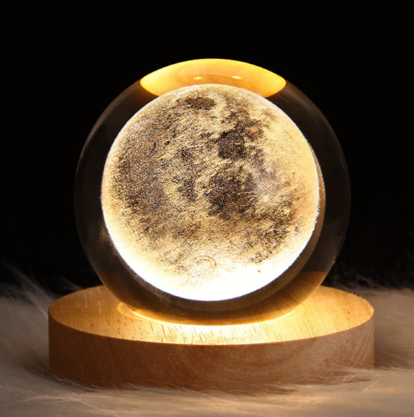 Crystal Lamp with 3D Effect